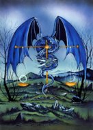 Justice Dragon, dragon art, Peter Pracownik Signed Framed Prints