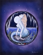 Mermaid Circle, fantasy art, fantasy posters, fantasy mermaid, Peter Pracownik Signed Framed Prints