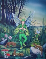 Grass, Fairy Oracle, Peter Pracownik Signed Framed Prints