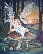 Woodland Realm, Fairy Oracle, Peter Pracownik Signed Framed Prints